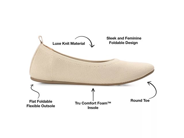 Journee Collection Jersie Foldable Ballet Flat