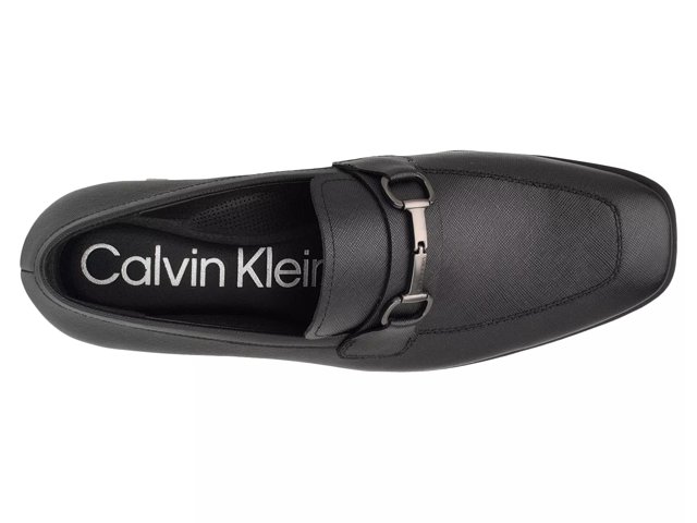 Calvin klein men's loafers black deals