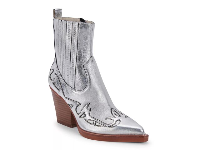 Silver booties dsw store