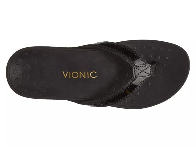 Vionic navy flip flops sales