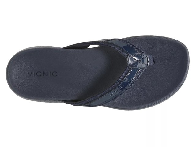 Vionic navy flip flops discount