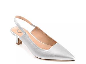 Silver pumps size on sale 11