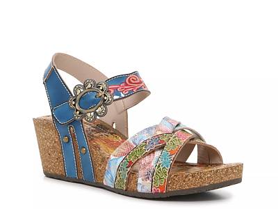 L Artiste by Spring Step Audrie Wedge Sandal Free Shipping DSW