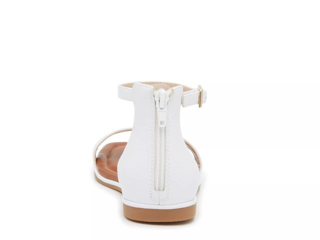Dsw white flat sale sandals
