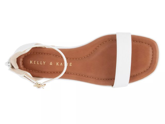 White flat shop sandals dsw