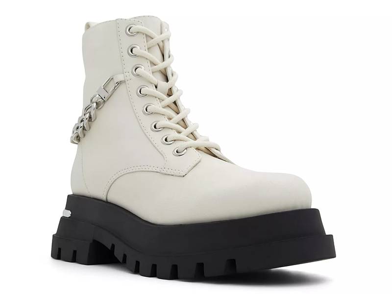 Kendall and kylie hot sale white combat boots