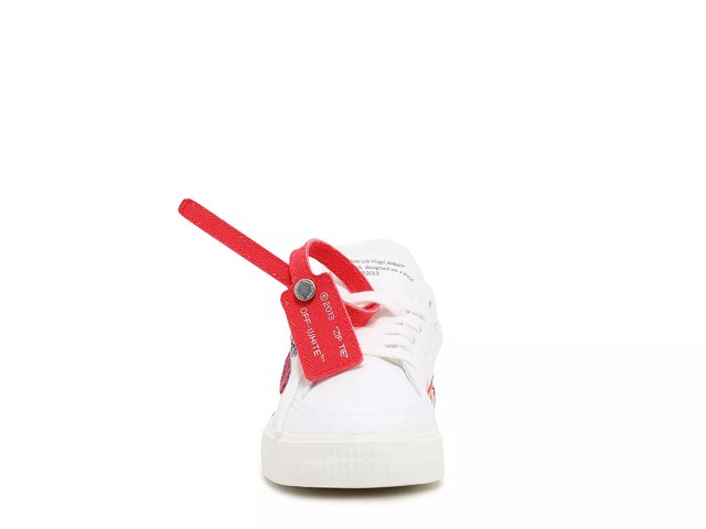 Off-White c/o Virgil Abloh Red Low Top Arrow Sneakers, 5 / Red