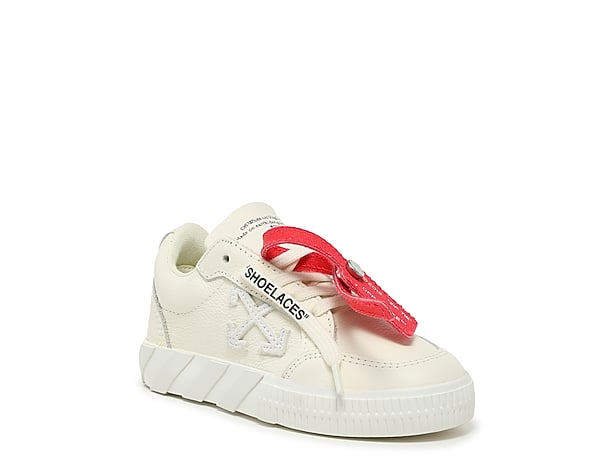 Off-White c/o Virgil Abloh Low Vulcanized Suede Sneaker In White