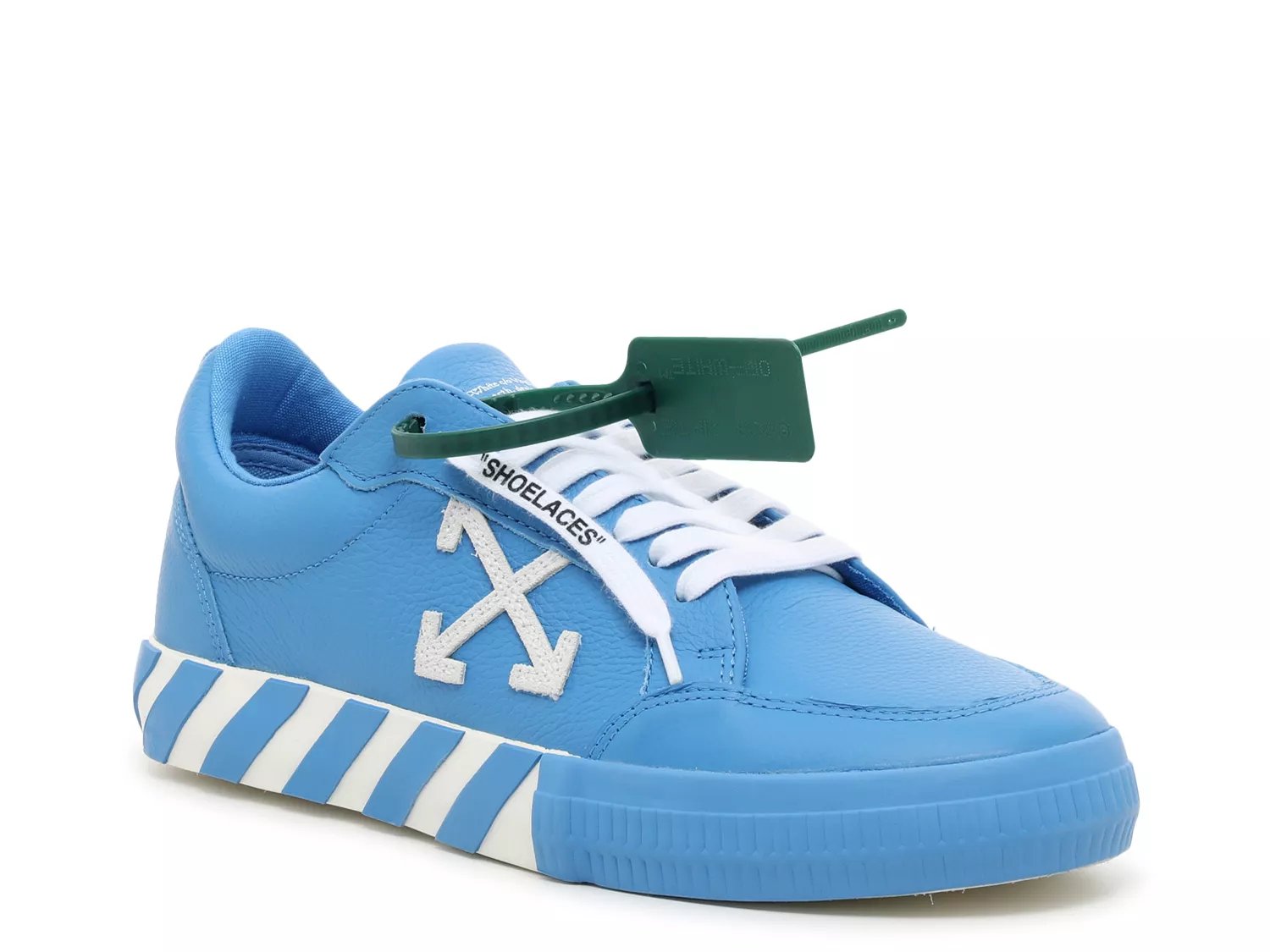 Off-White Low Vulcanized Logo-Appliquéd Rubber-Trimmed Textured-leather Sneakers - Black - 35