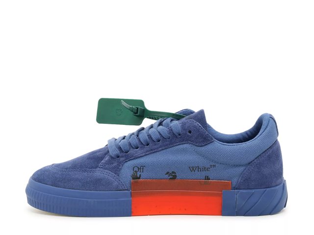 Blue off cheap white sneakers
