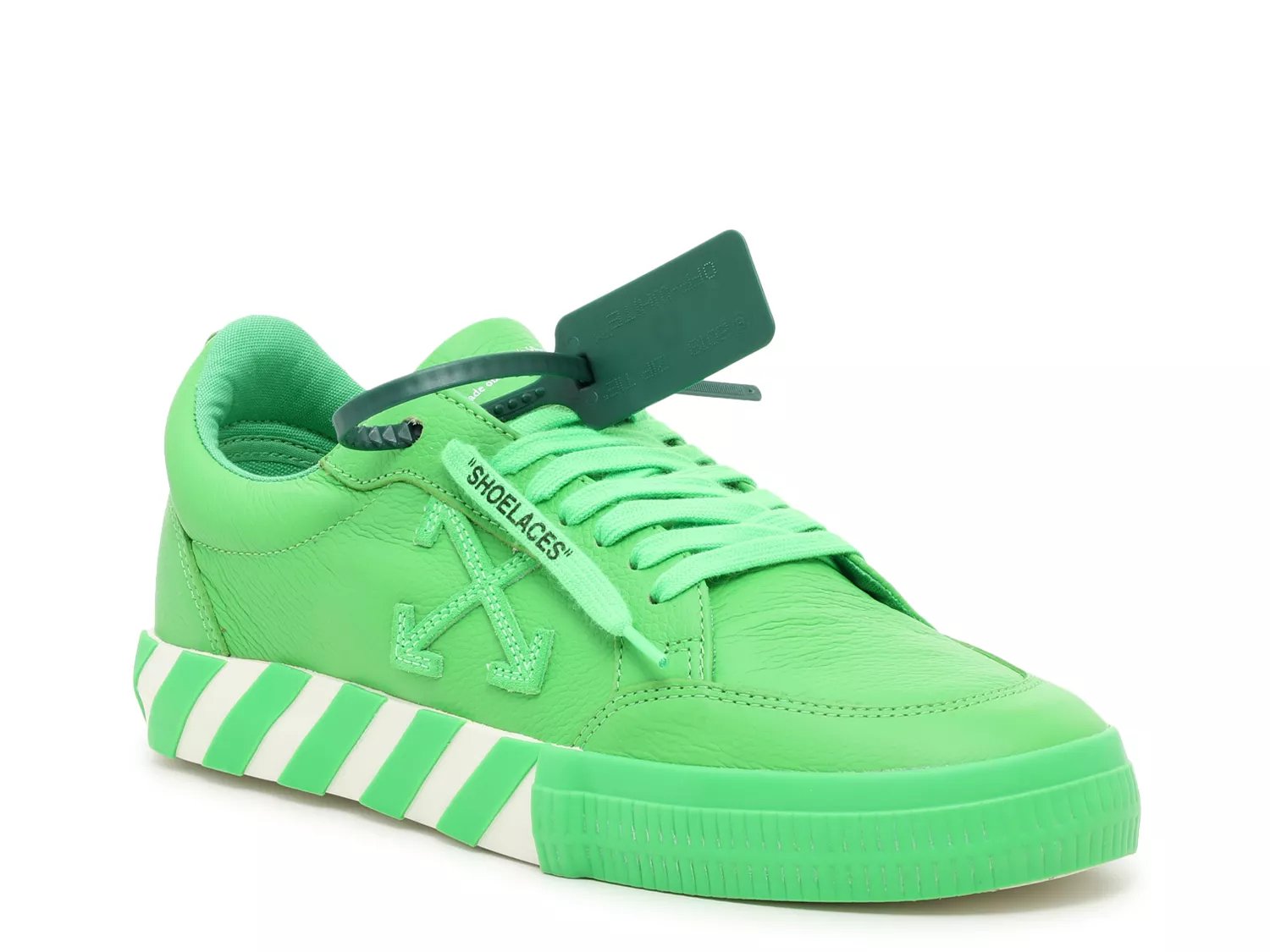 Neon Green Off-White Style Shoelaces 45