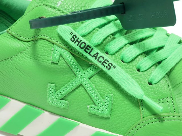 Neon Green Off-White Style Shoelaces 45