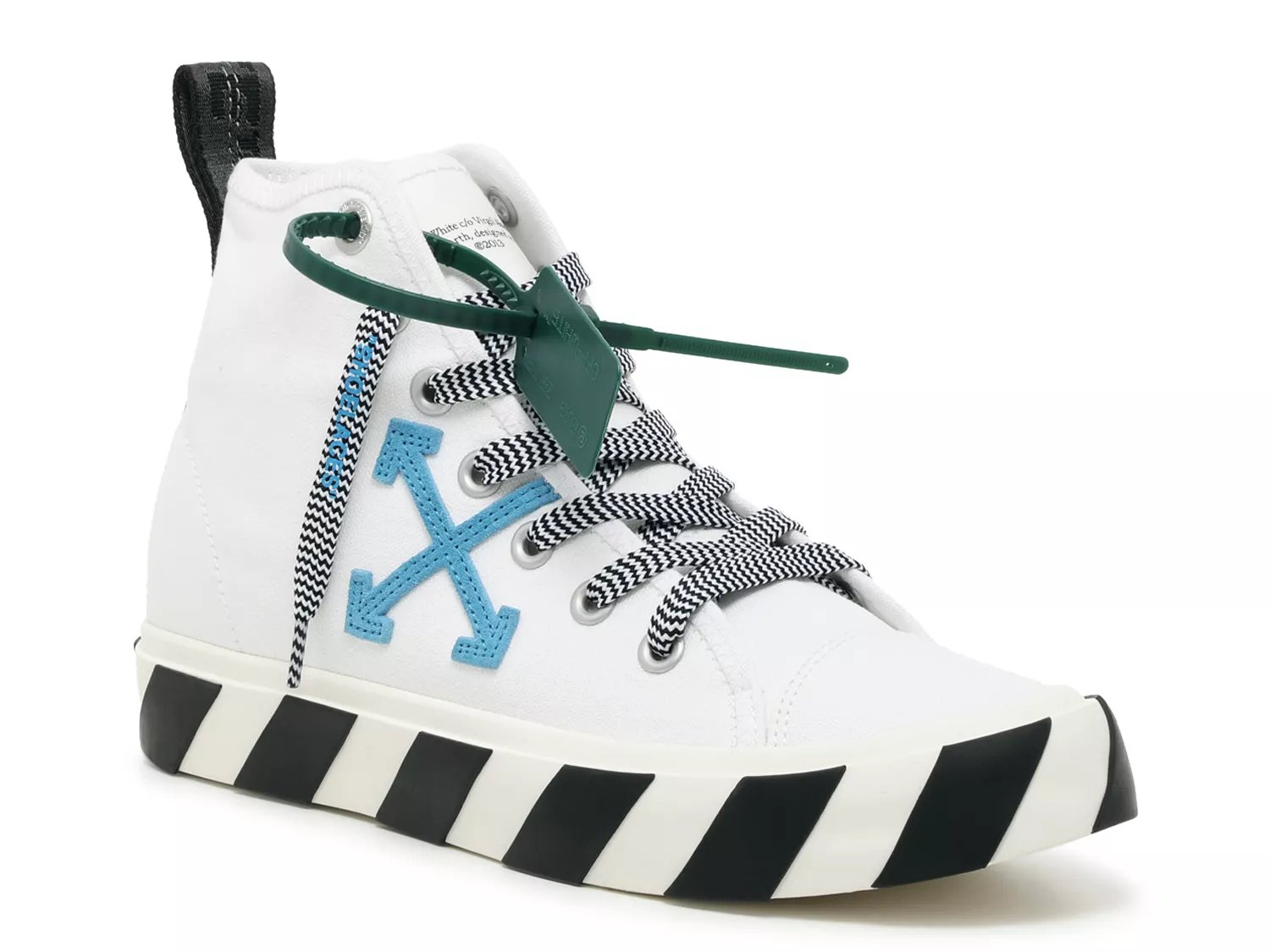 Off White Mid Top Vulcanized Sneaker Men s Free Shipping DSW