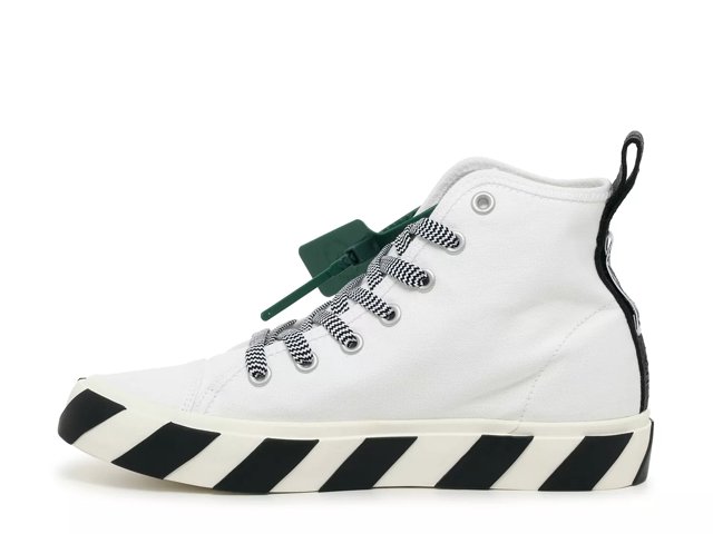 White striped online vulcanized sneakers