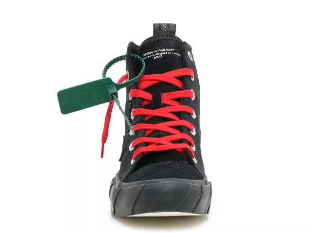 Off white black deals high top sneakers