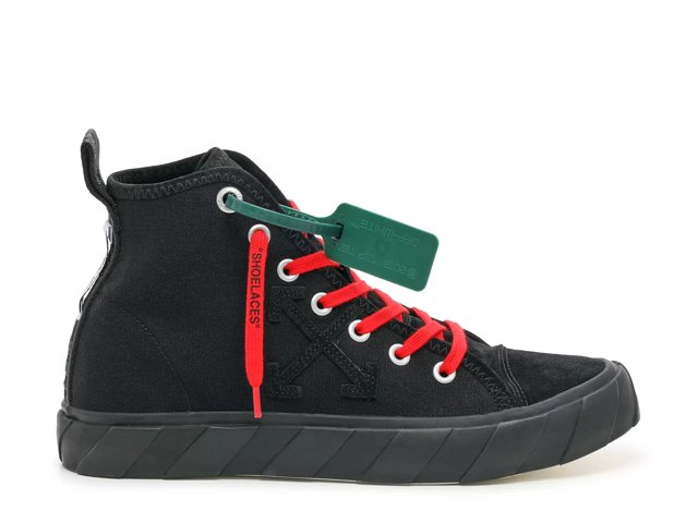 Off White Mid Top Vulcanized Sneaker