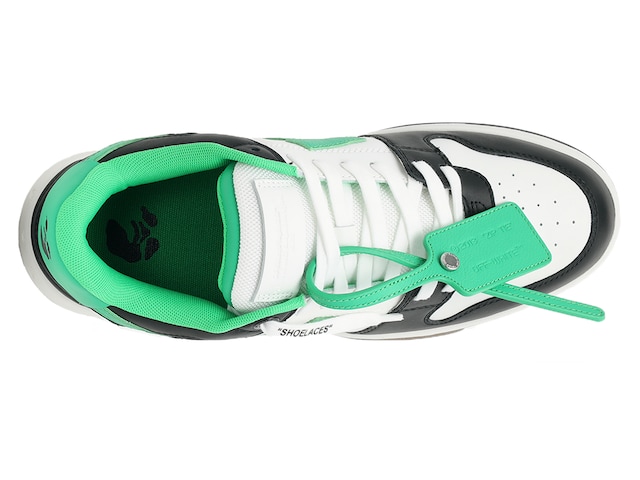 Off-White Out of Office Sneaker | Men's | Mint Green/Black Leather | Size EU 43 / US 10 | Sneakers