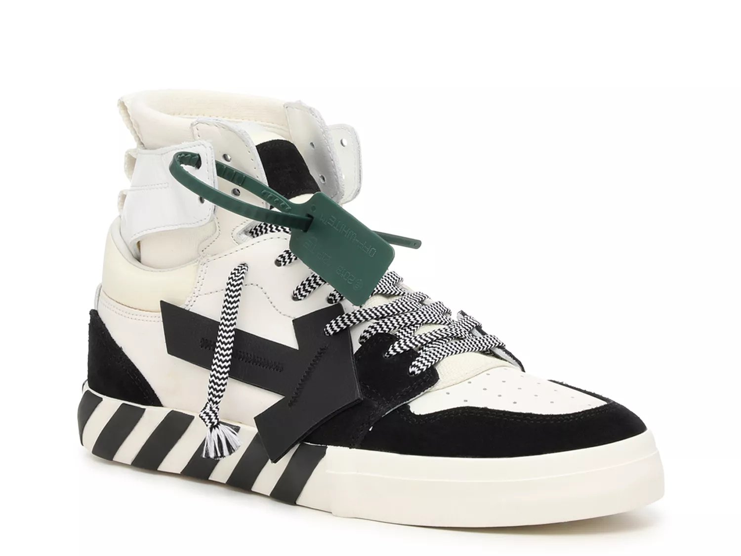 Off White High Top Vulcanized Sneaker Men s