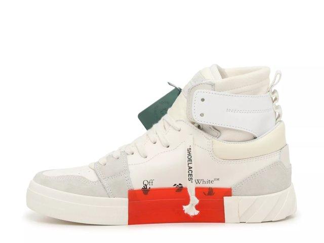 Off white high top sneaker cheap white blue