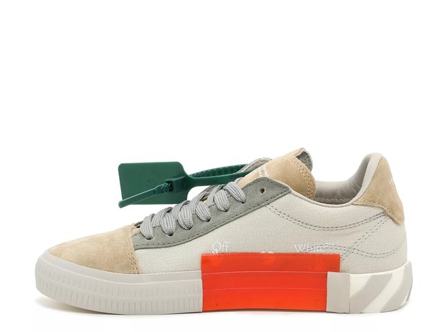 Off white low vulcanized sneakers beige sales