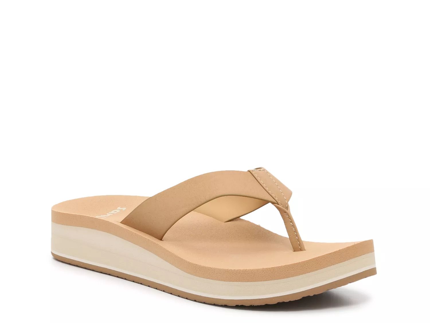 Sanuk Highland Wedge Flip Flop Free Shipping DSW