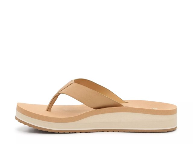 Sanuk Highland Wedge Flip Flop Free Shipping DSW