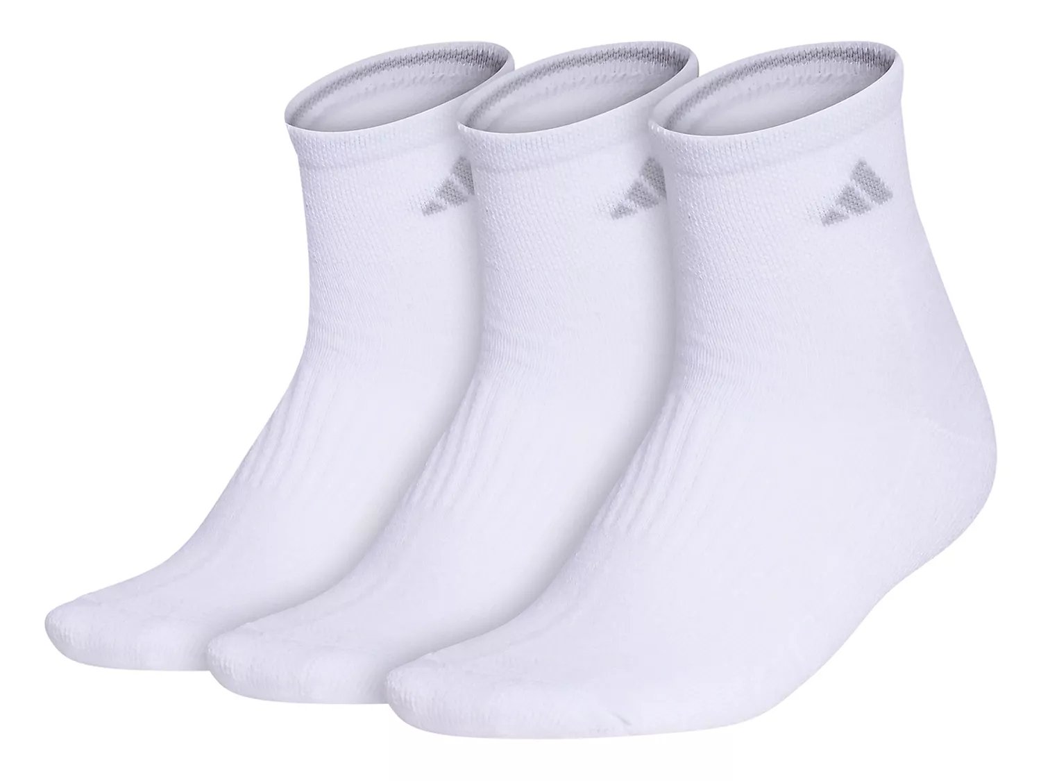 ADIDAS Women's Cushioned 3.0 No Show Socks 3-Pack Size 5-10 Black and Night