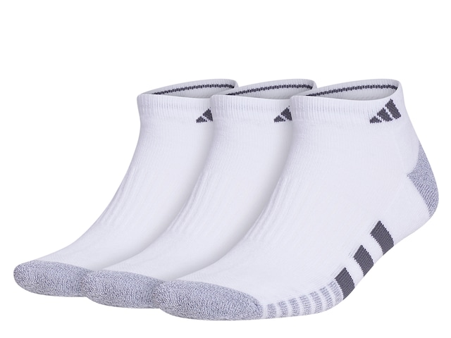 adidas Cushioned 3.0 Men's No Show Socks - 3 Pack - Free Shipping