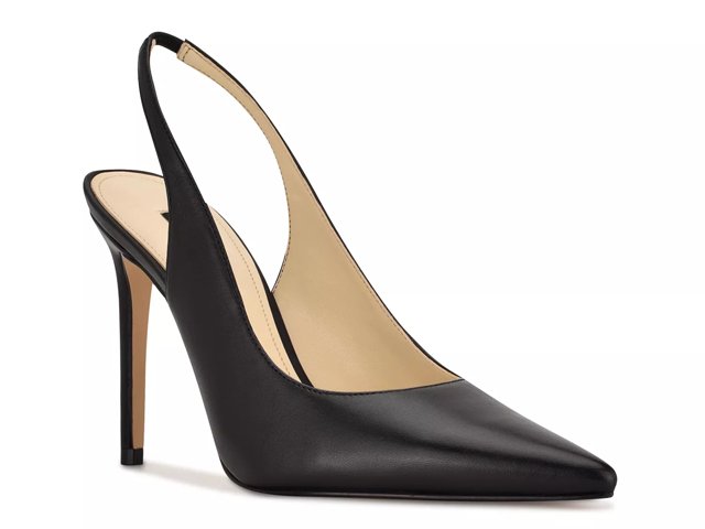 Nine west henra flared heel pump shop