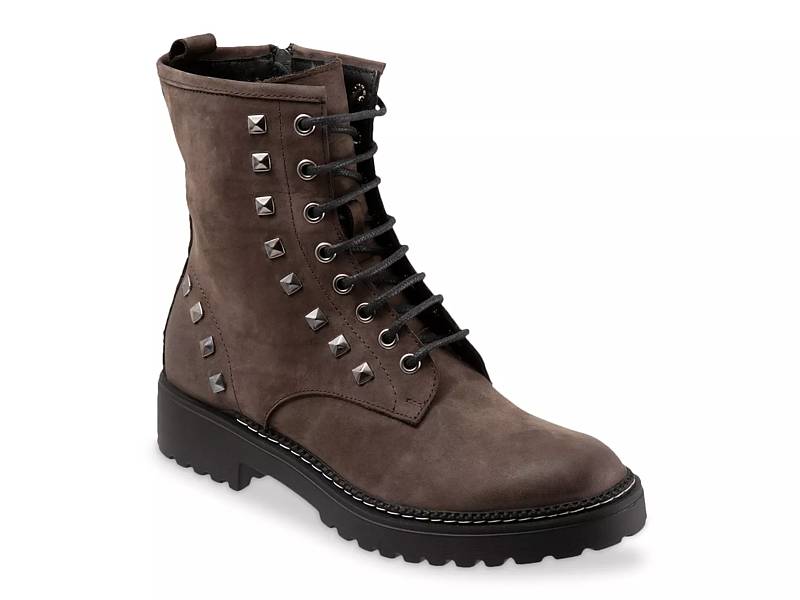 Studded combat outlet boots