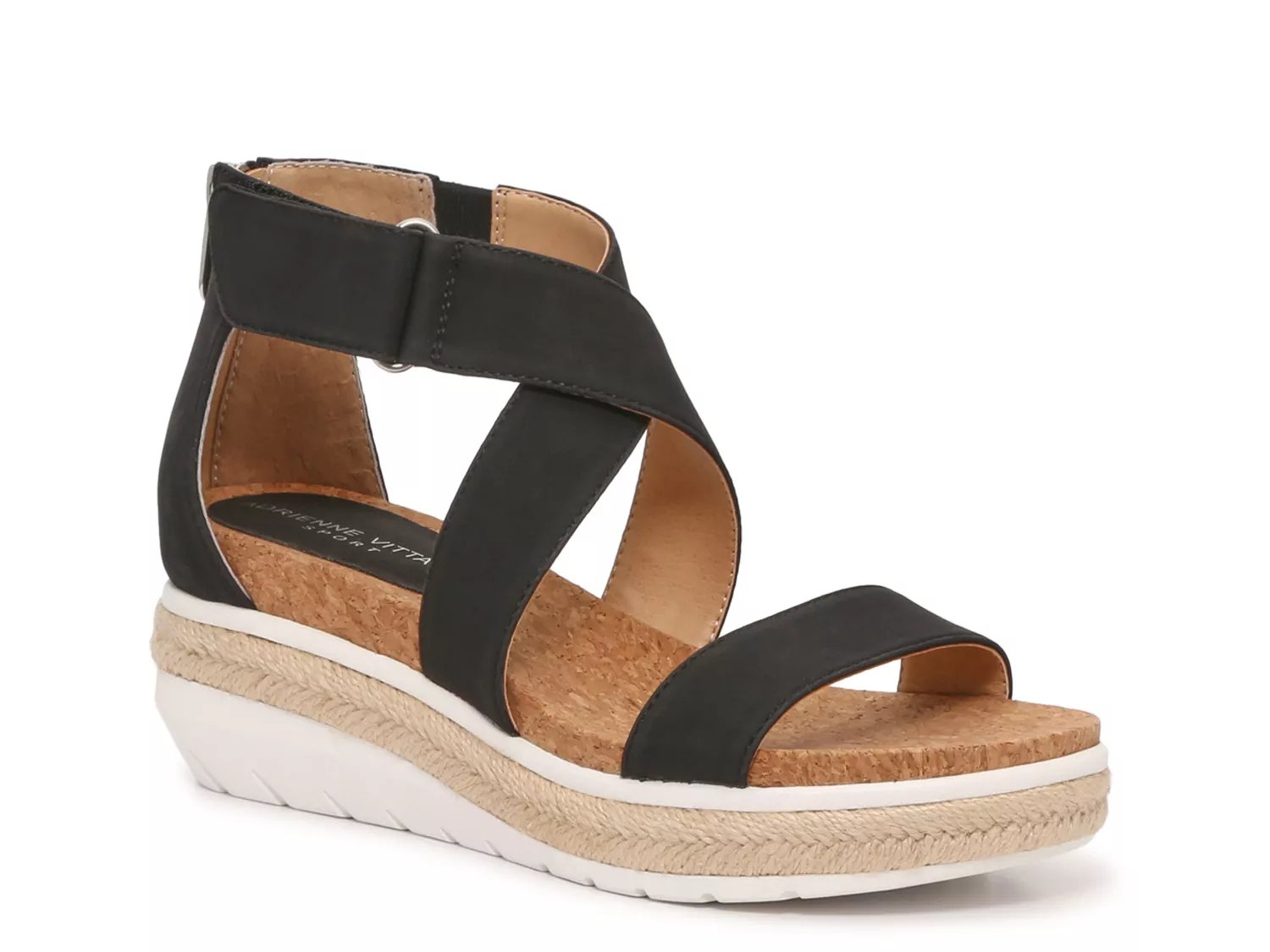 Adrienne Vittadini Cape Ann Wedge Sandal Free Shipping DSW