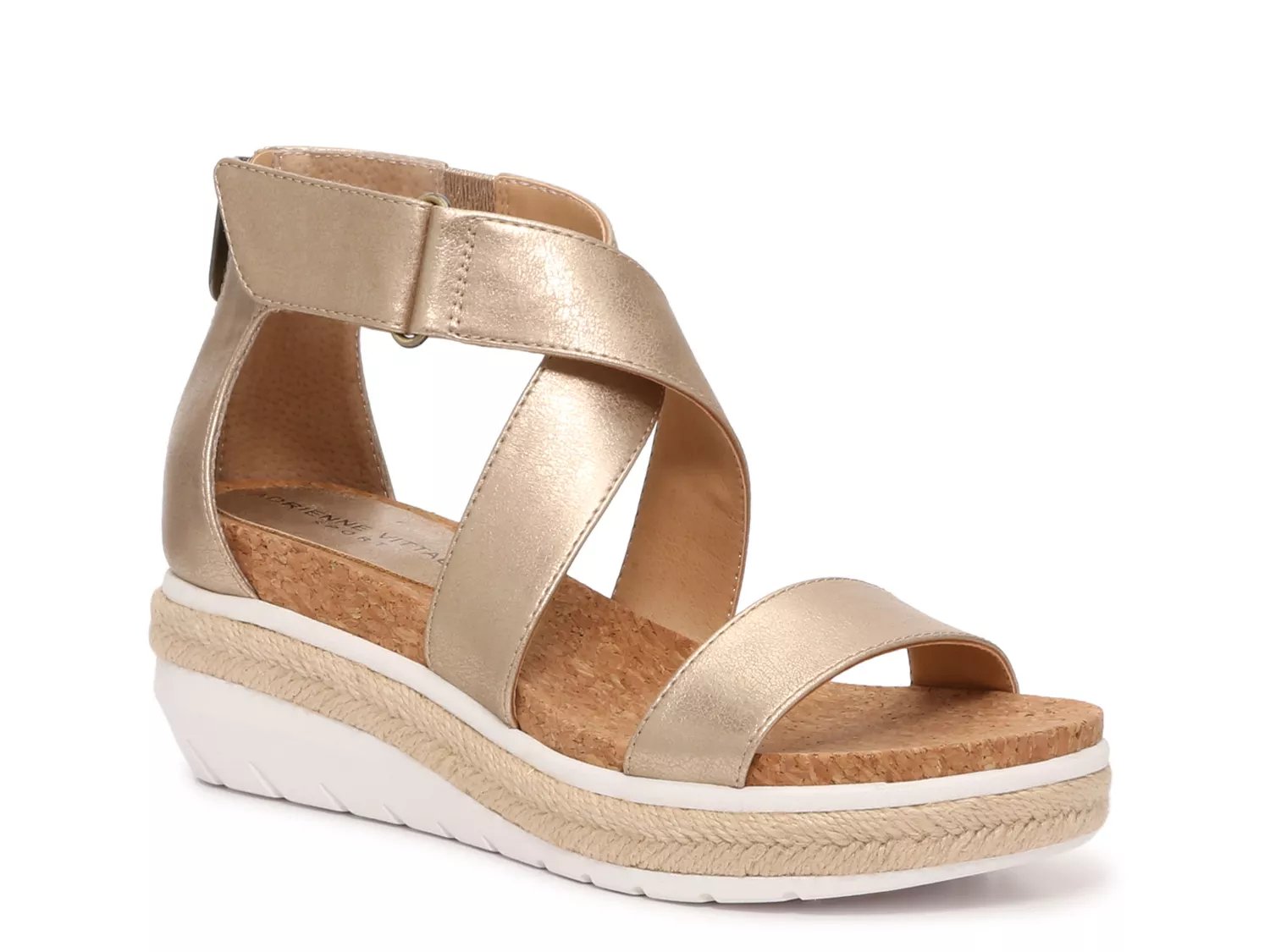 Adrienne Vittadini Cape Ann Wedge Sandal Free Shipping DSW