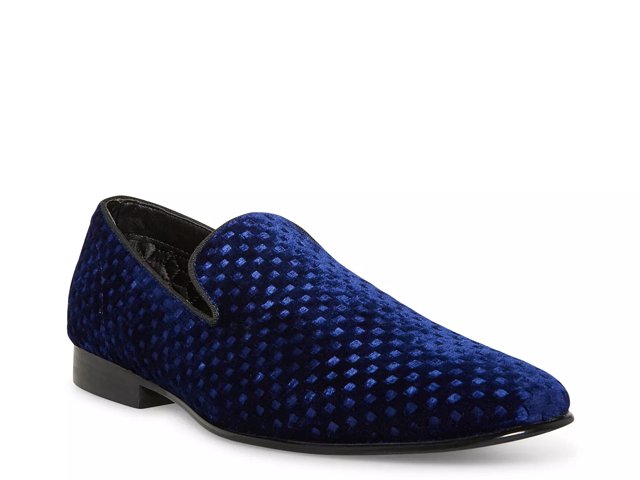 Steve madden blue slip ons sale