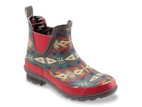 CHELSEA RAIN BOOT WITH RED SOLE AND ELASTIC