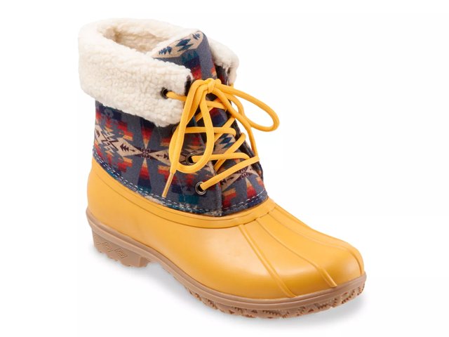 Wool lined duck boots sales