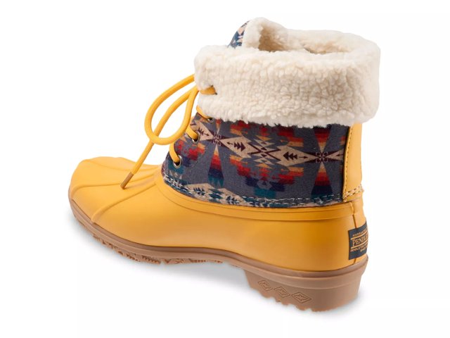 Yellow sperry sale duck boots