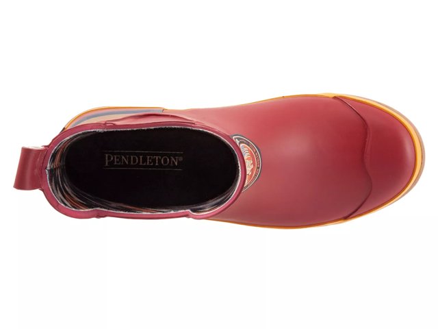Red chelsea rain boots discount