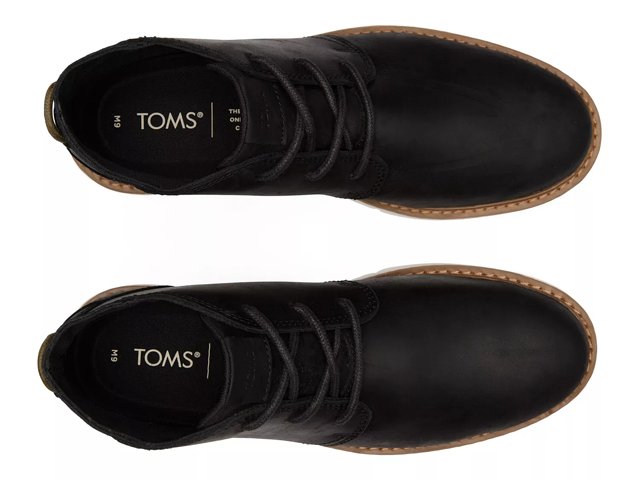 Toms black chukka boots on sale