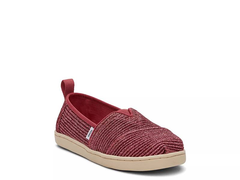 Toms red glitter on sale shoes