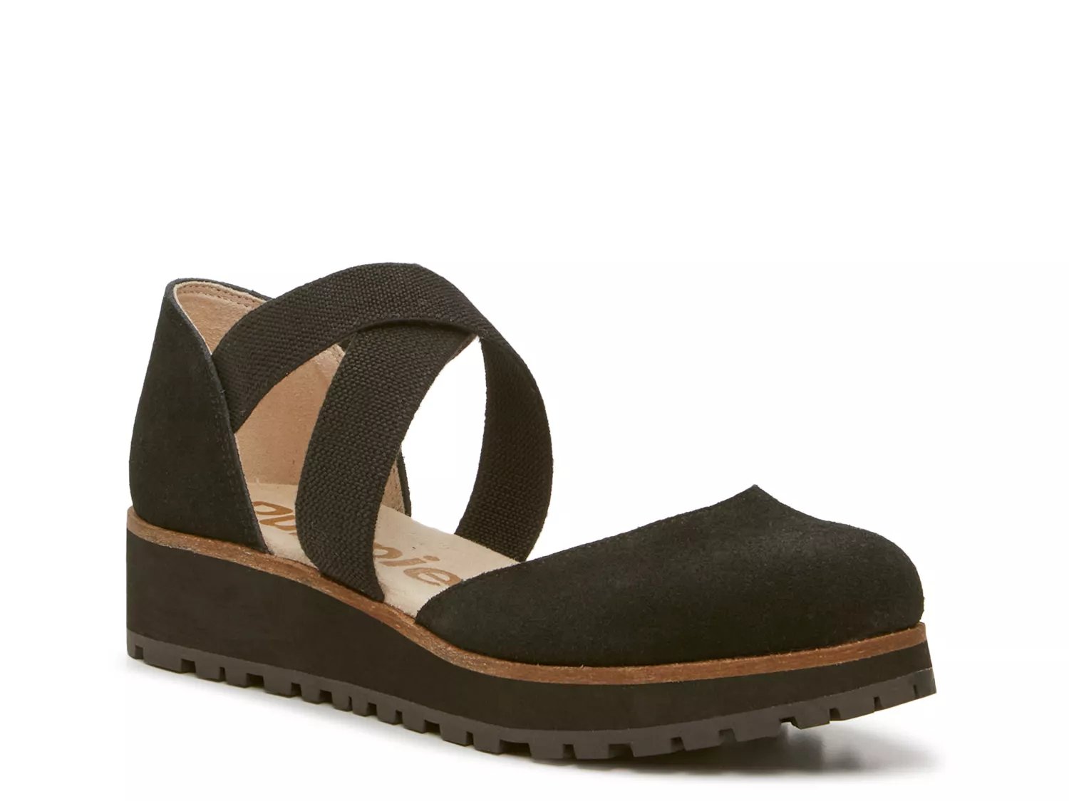 Cross discount strap wedge