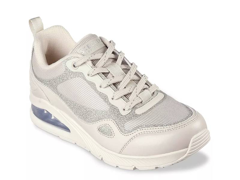 Skechers Uno Two Skechers Womens White Sneakers