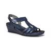 Blue on sale wedge sandals