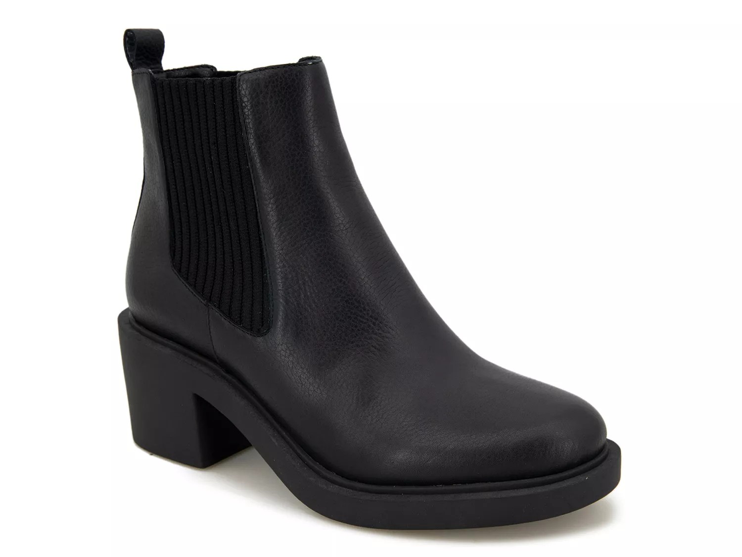 Andre Assous Sadie top Wedge Chelsea Boot, Size 7.5 M - Black