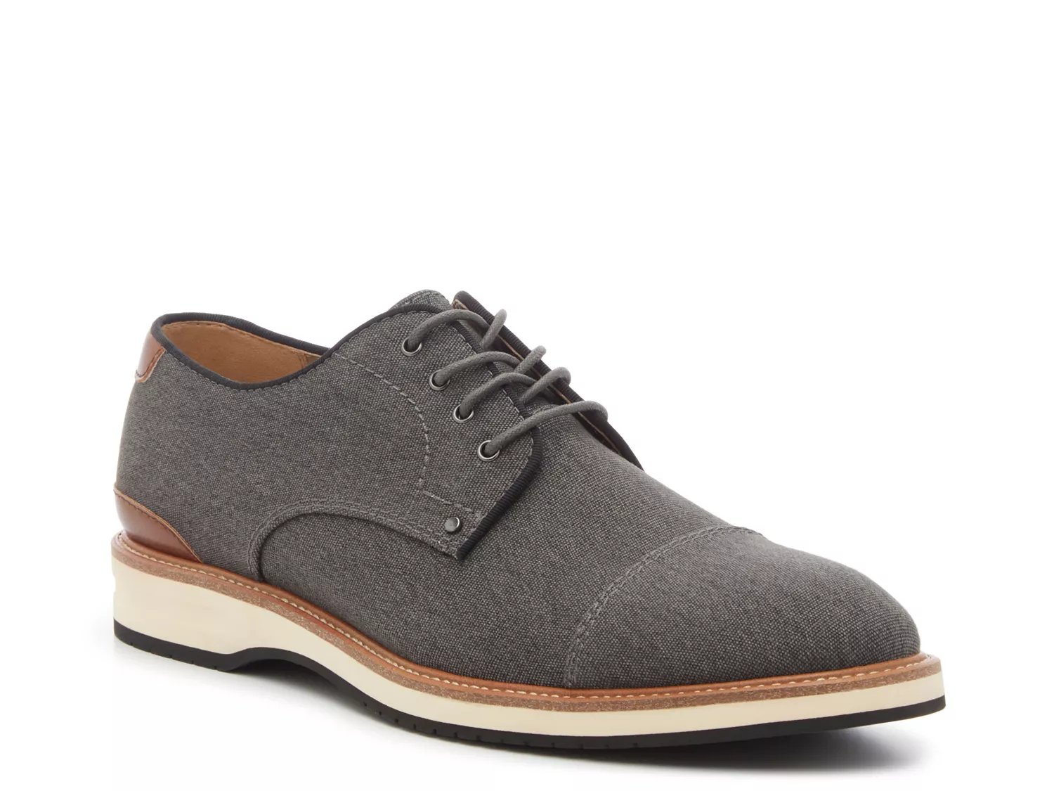 Crown Vintage Thade Oxford | Men's | Charcoal Grey | Size 9.5 | Oxfords | Cap Toe