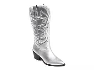 Silver best sale booties dsw