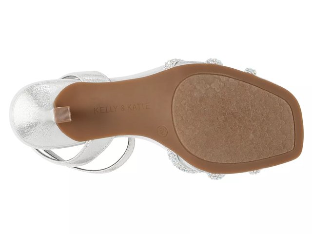Kelly and katie silver heels hot sale