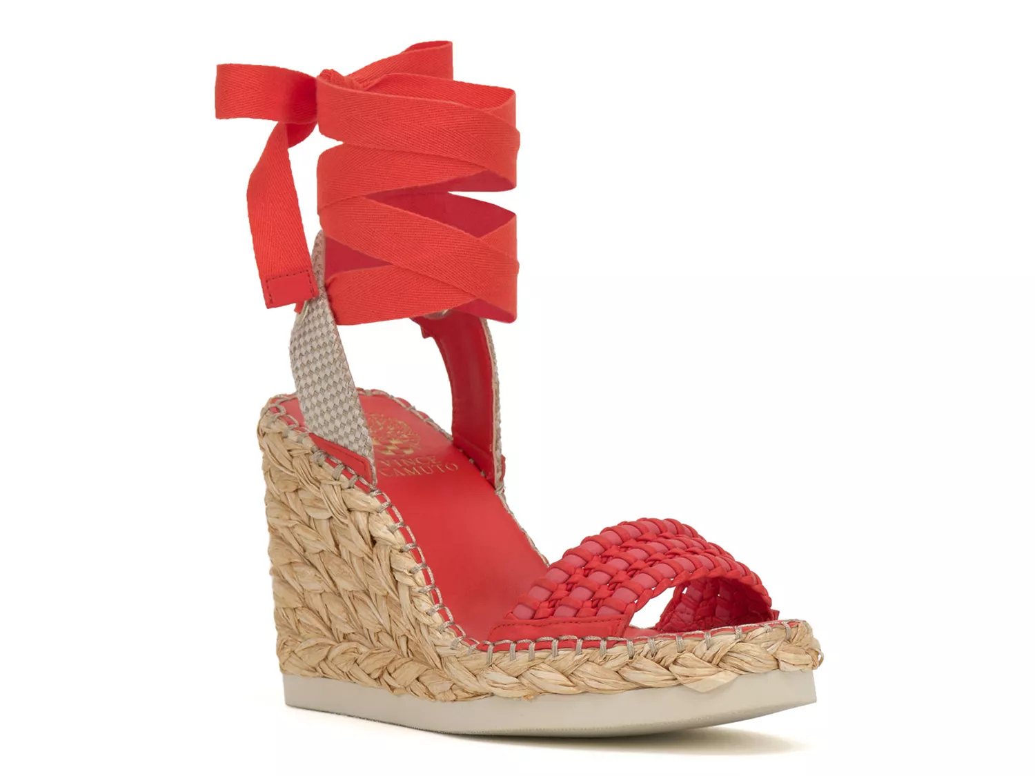 Vince Camuto Baylees Leather Espadrille Wedge Sandal - 20680383