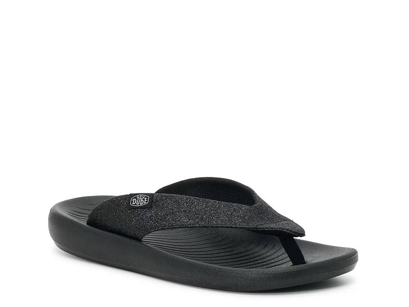 Black flip flops online size 5