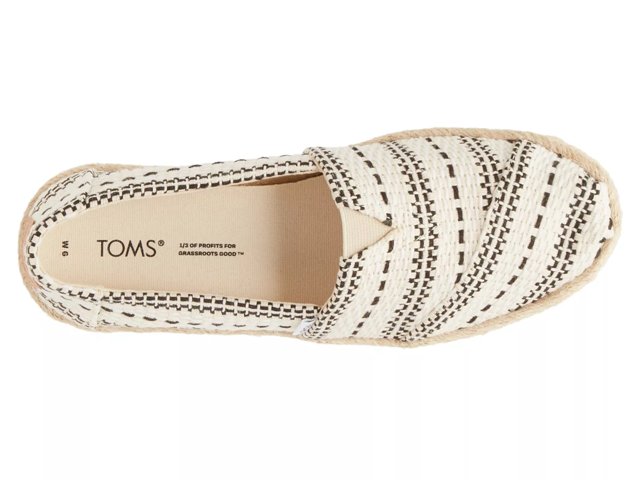 Toms alpargata outlet on rope