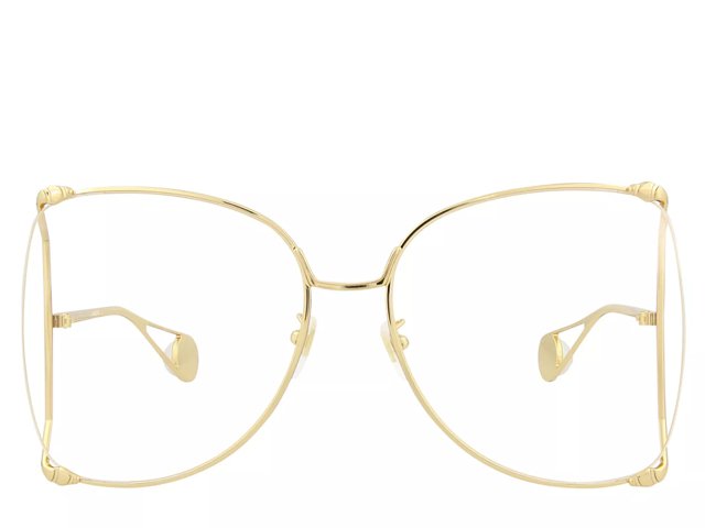 Gucci oversized clear glasses deals